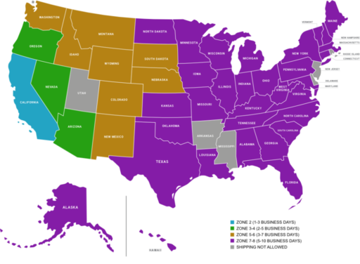 See where PasoSecco ships across the USA, view estimated delivery times, and order premium sparkling wine with convenient home delivery.